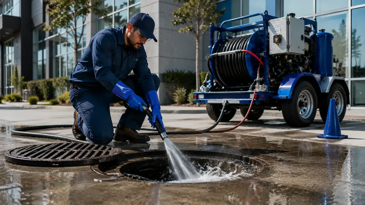 Commercial Hydro Jet Drain Cleaning in Norwalk