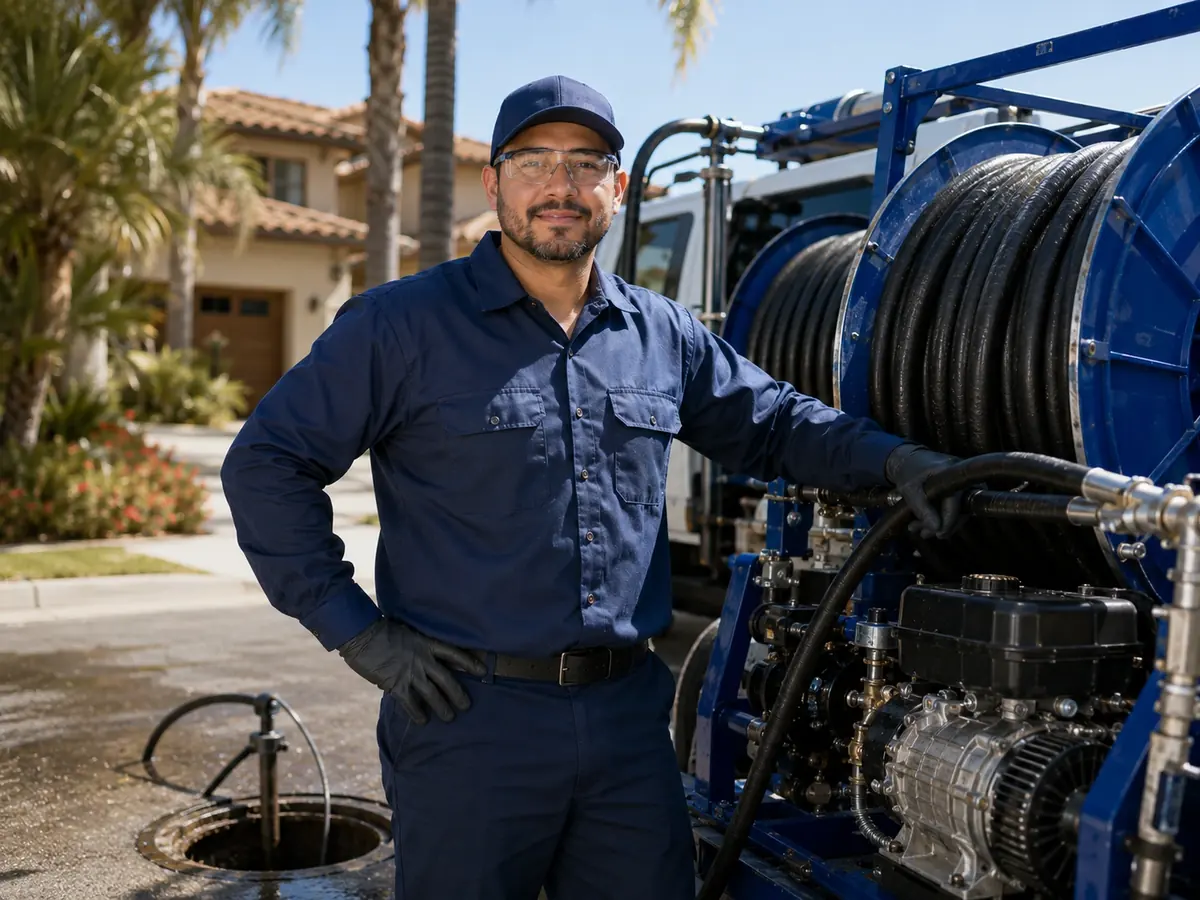 Hydro jet sewer cleaning in Norwalk