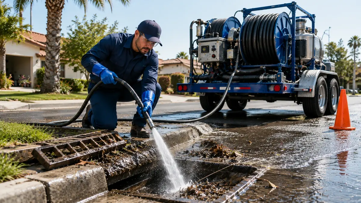 Storm Drain Hydro Jet Cleaning in Norwalk